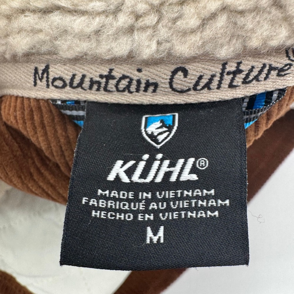 Kuhl Joyrydr Corduroy Sherpa Lined Jacket Brown Womens Medium Quilted Lined Coat - Picture 7 of 11